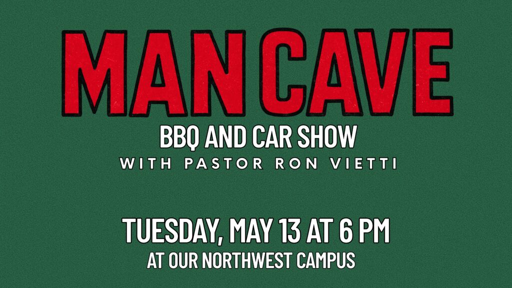 A man cave bbq and car show with pastor ron vietti